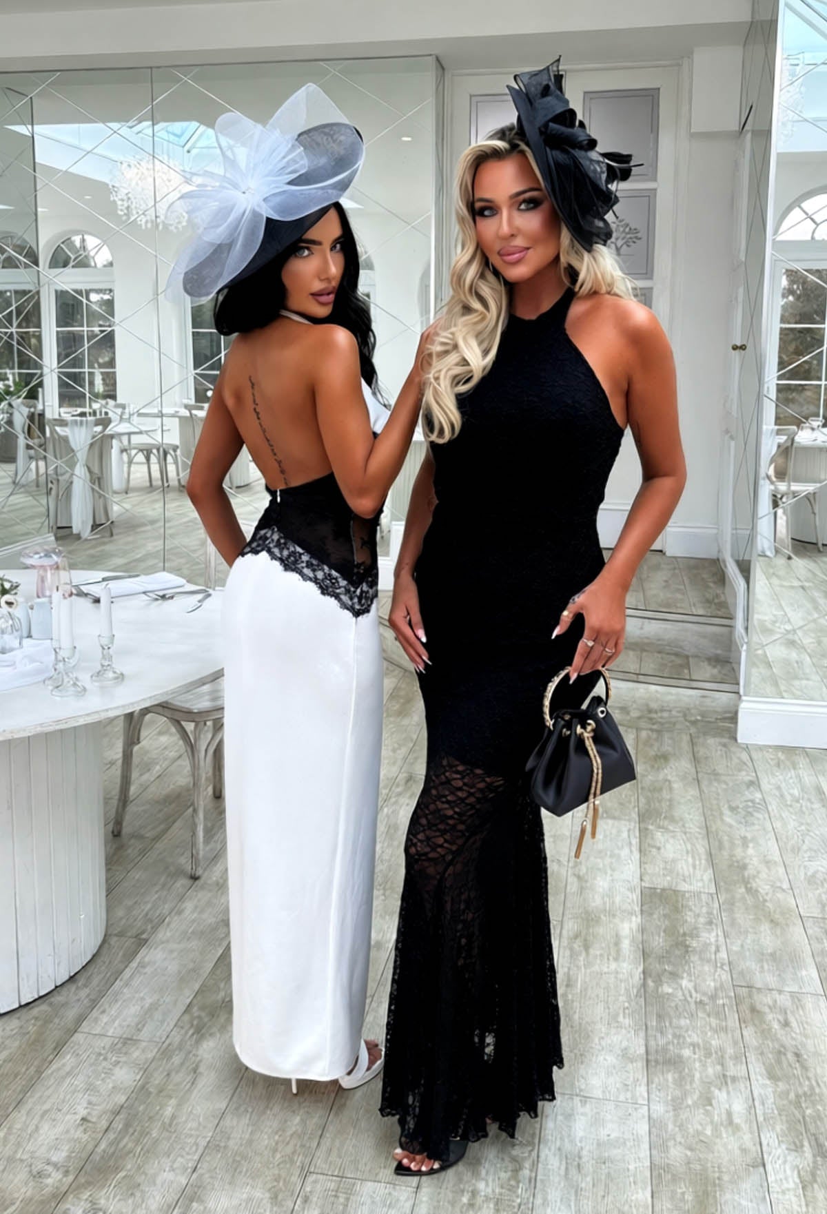 All's Fair White Contrast Lace Midi Dress