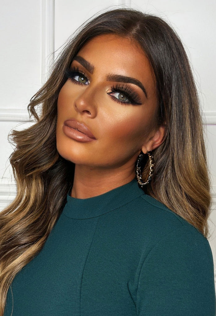 Break Through Gold Chain Link Hoop Earrings Pink Boutique Pink Boutique UK