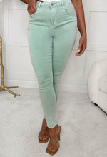 Endlessly Yours Mint Green Stretch Push Up Jeans
