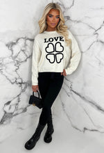Love Note Cream Love Embroidered Knit Jumper Limited Edition