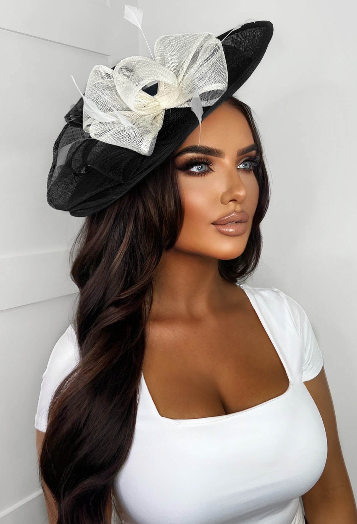 Beautiful In Bows Black Bow Detail Fascinator