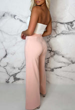 I See Fire Pink High Waisted Wide Leg Trousers