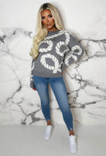 Couture Comfort Grey Luxury Rope Detail Knitted Jumper