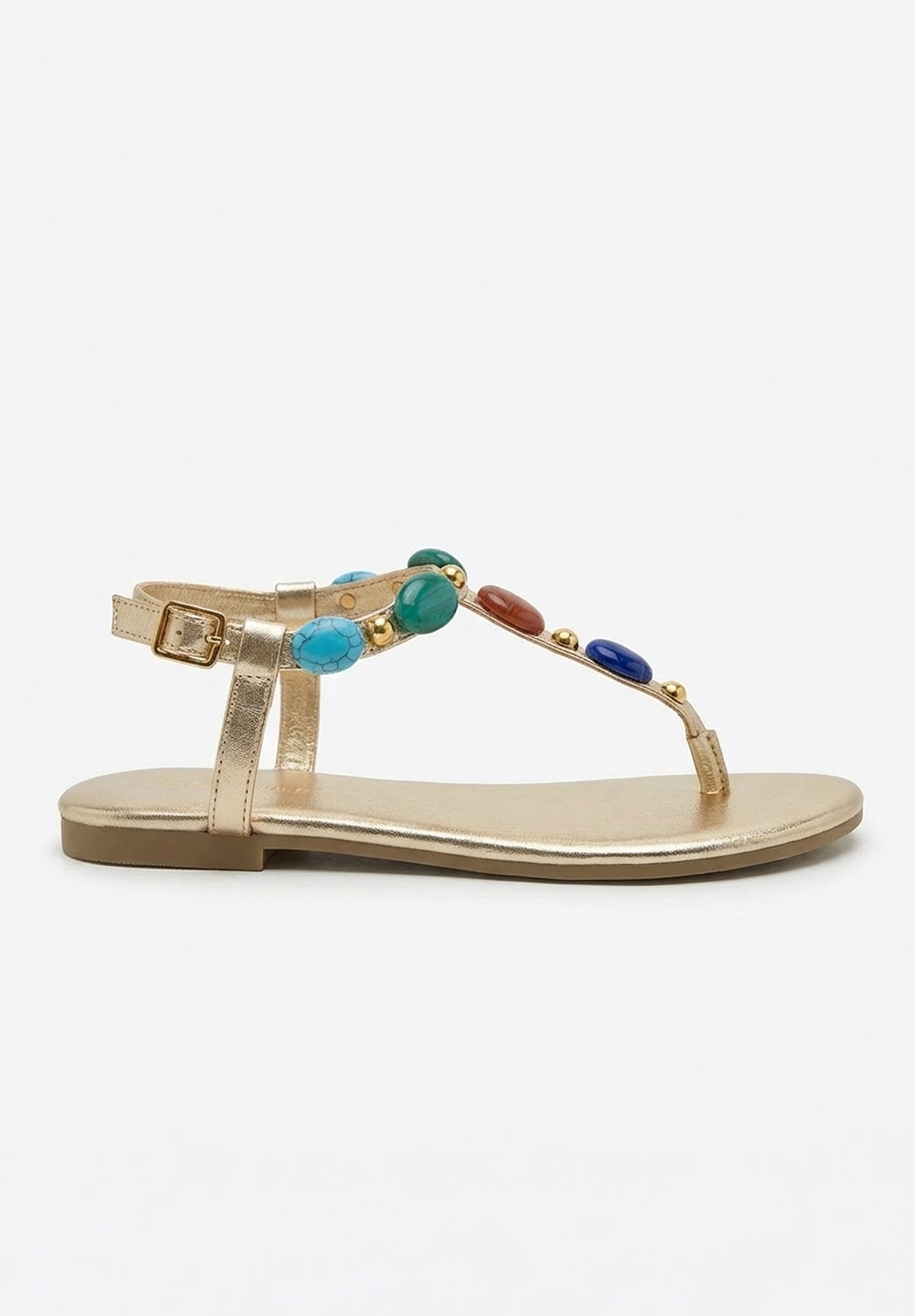 Gemstar Days Gold Embellished Sandals