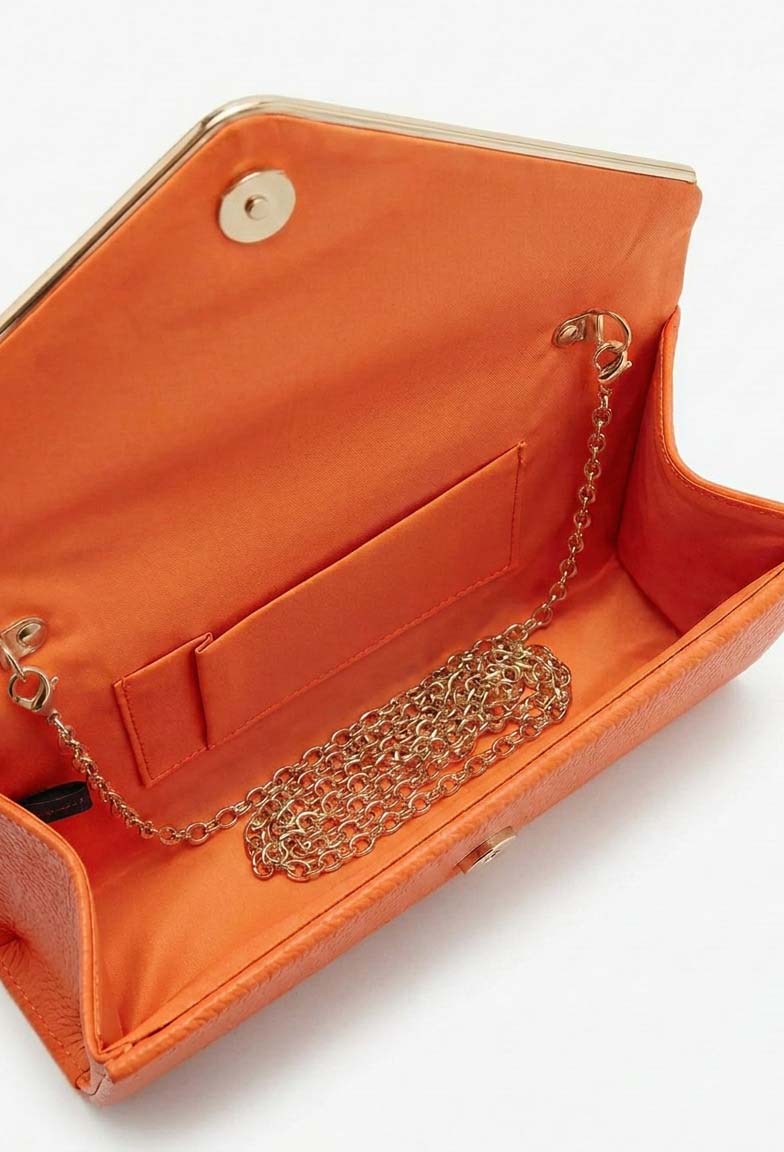 Hampstead Orange Clutch Bag