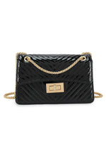 Black Gold Strap Handbag