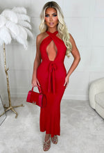 Red Carpet Dream Red Soft Touch Stretch Multiway Ruched Midi Dress
