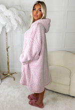 Snow Tipped Pink Ultra Soft Fleece Snuggle Hoodie