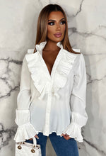 White Blouse with Frills