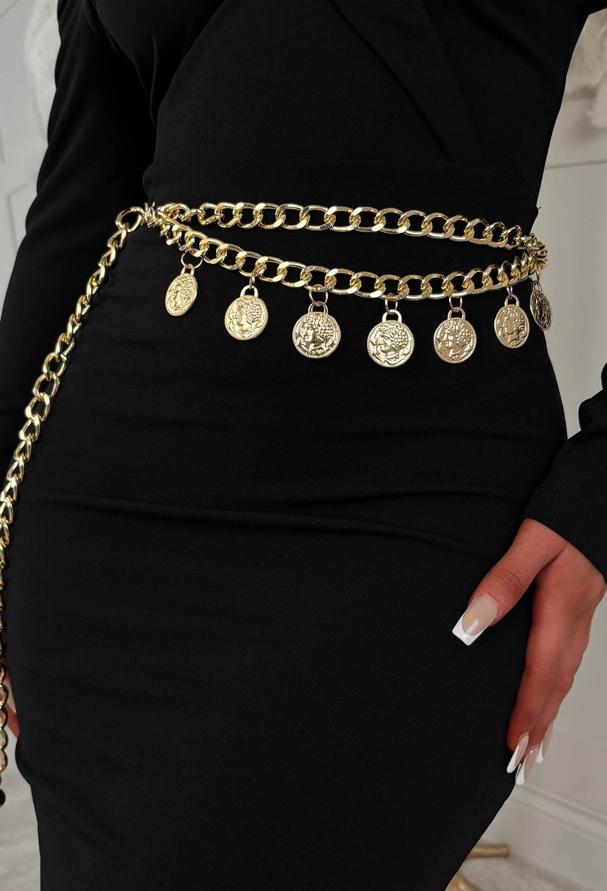 Ariella Gold Coin Detail Chainbelt