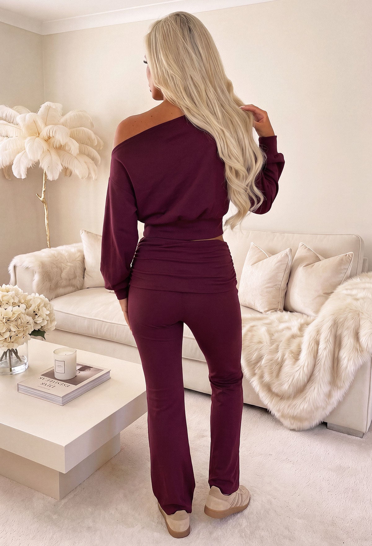 ashlee-burgundy-off-shoulder-&-ruched-trouser-lounge-co-ord-3