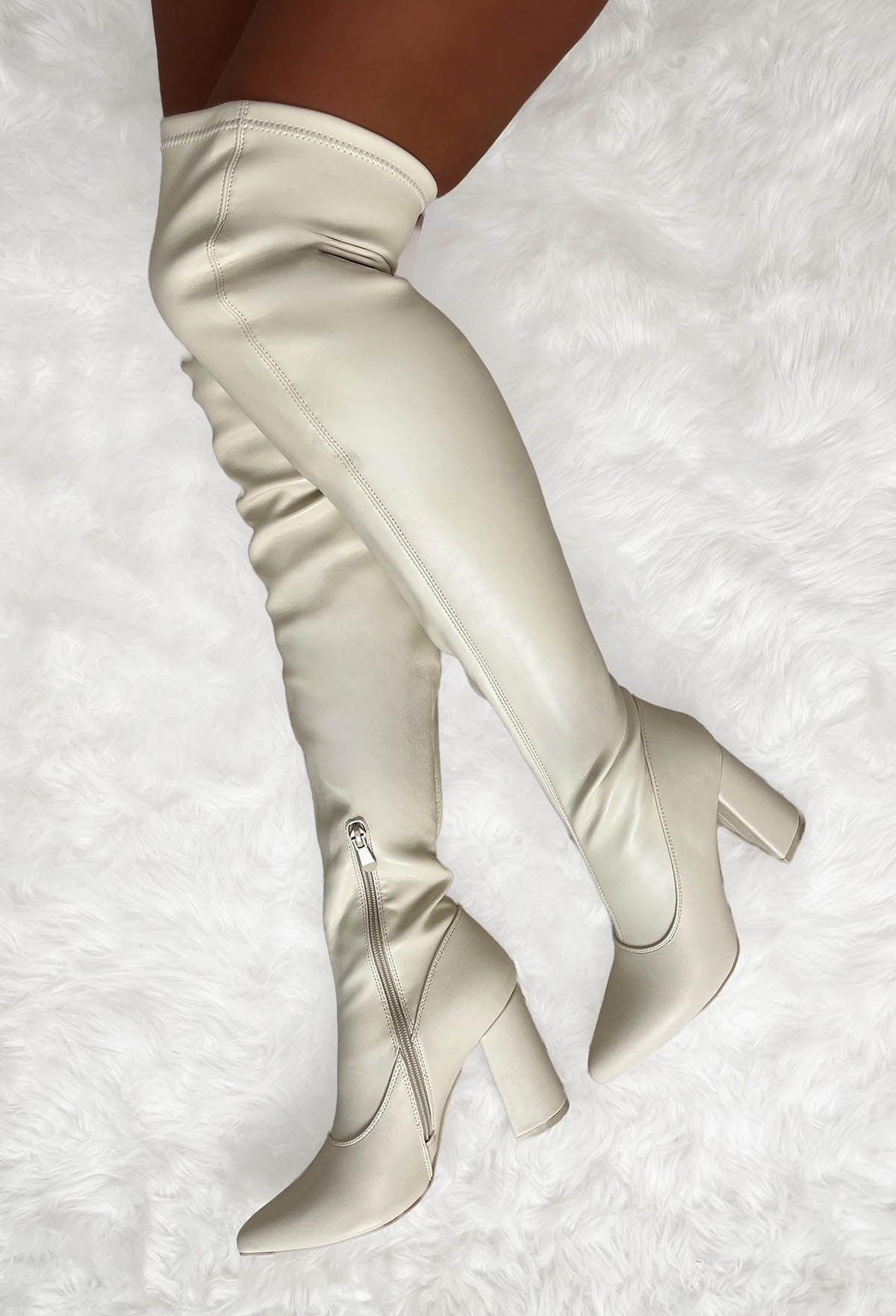 Beautiful Illusion Nude Over The Knee Boots