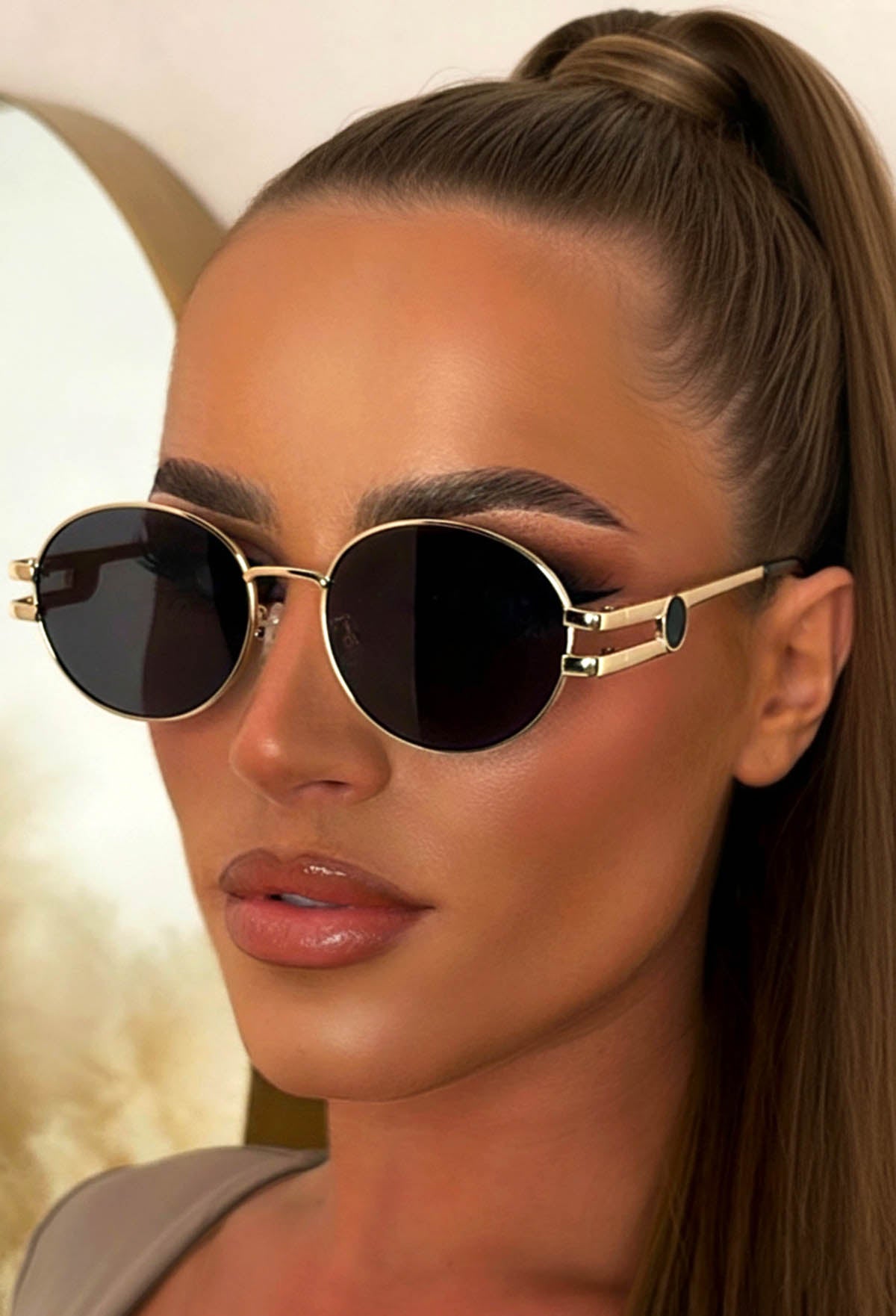 Chic Vision Black Aviator Sunglasses
