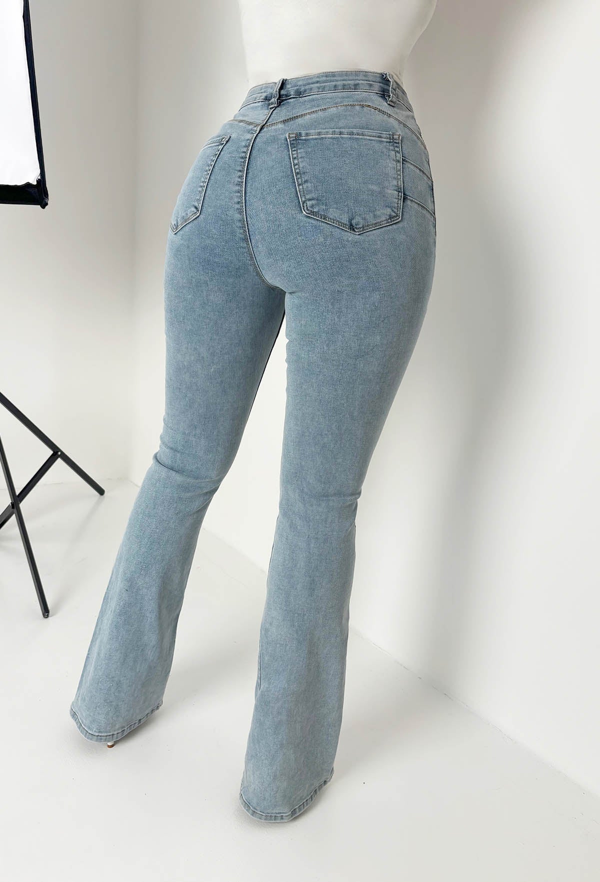 Red Flared Jeans