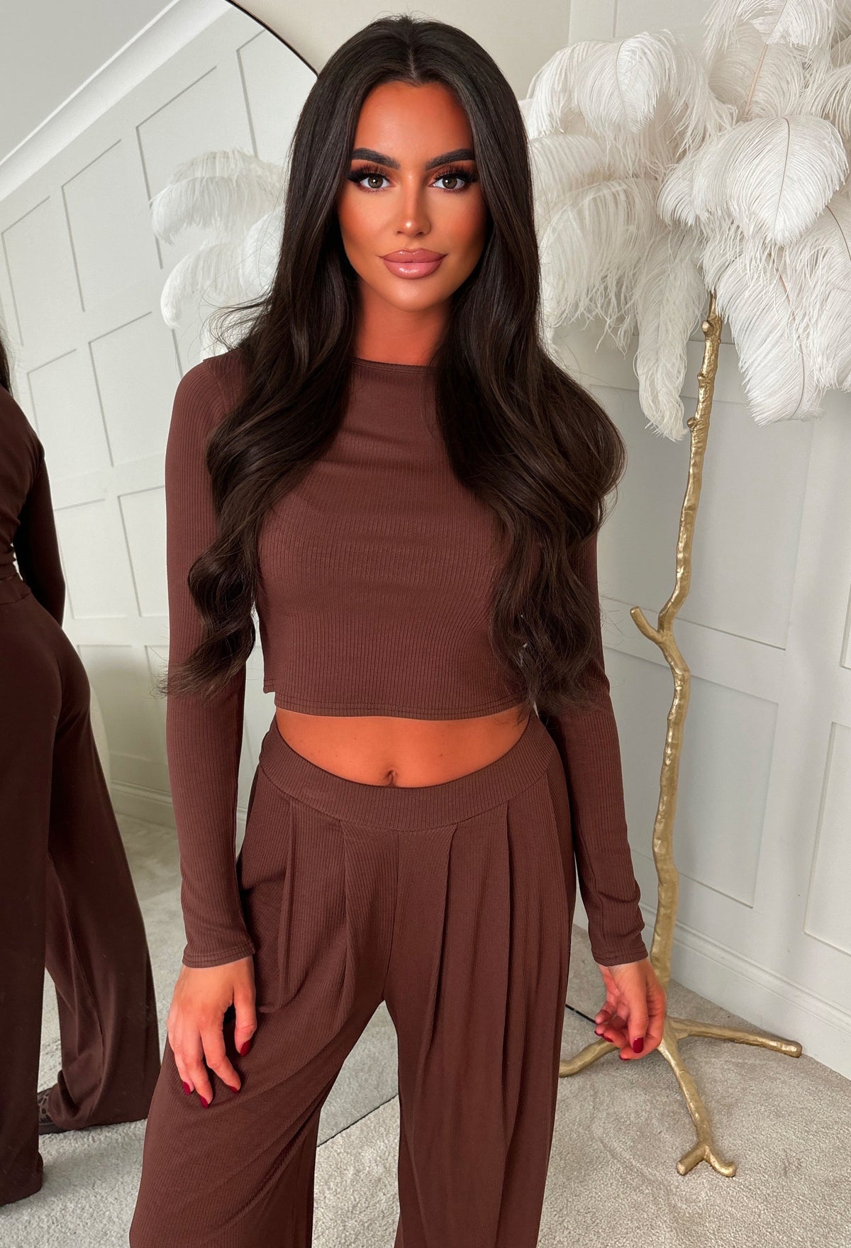 corinne-chocolate-brown-ribbed-top-and-pleated-trousers-lounge-co-ord-3