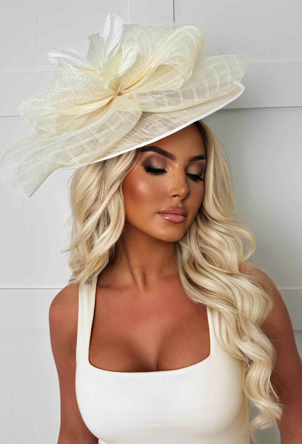 Cream Floral Fascinator
