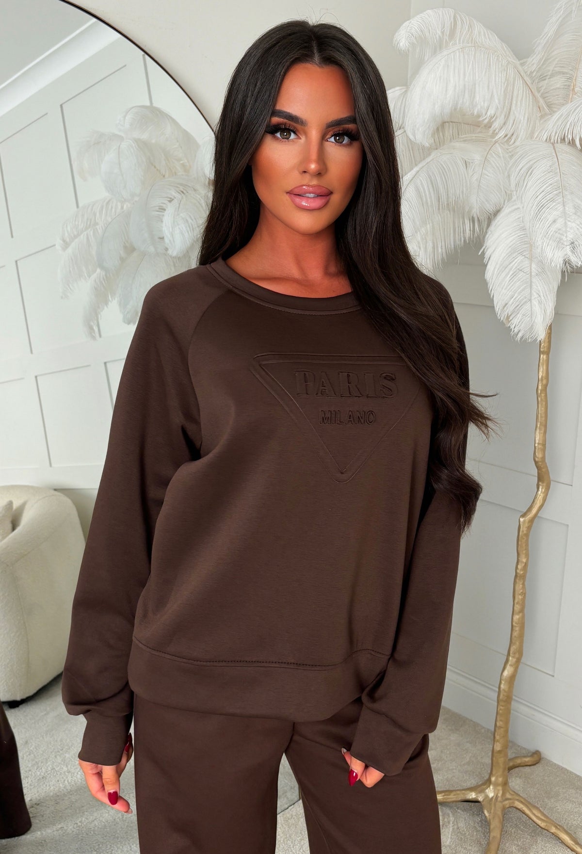 days-in-paris-chocolate-brown-embossed-sweatshirt-&-joggers-lounge-co-ord-2
