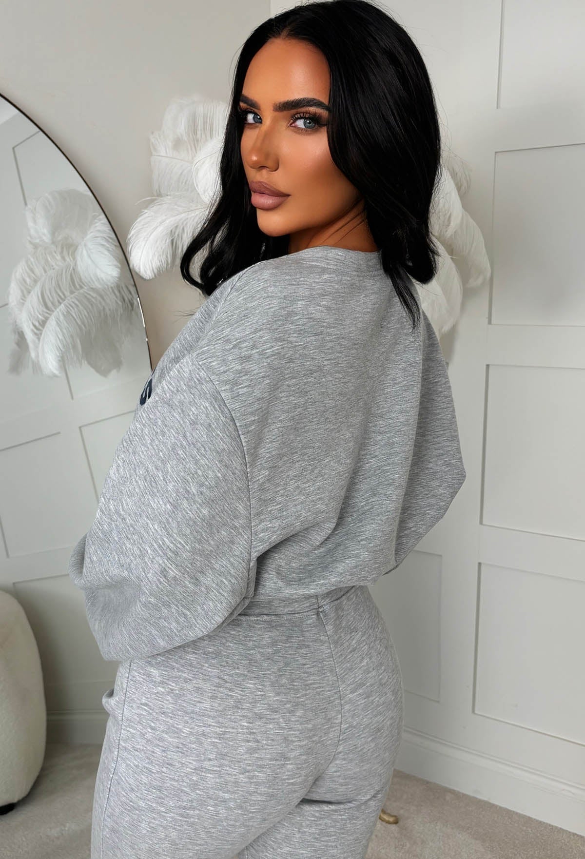 Easy Does It Grey Los Angeles Lounge Co-Ord Set