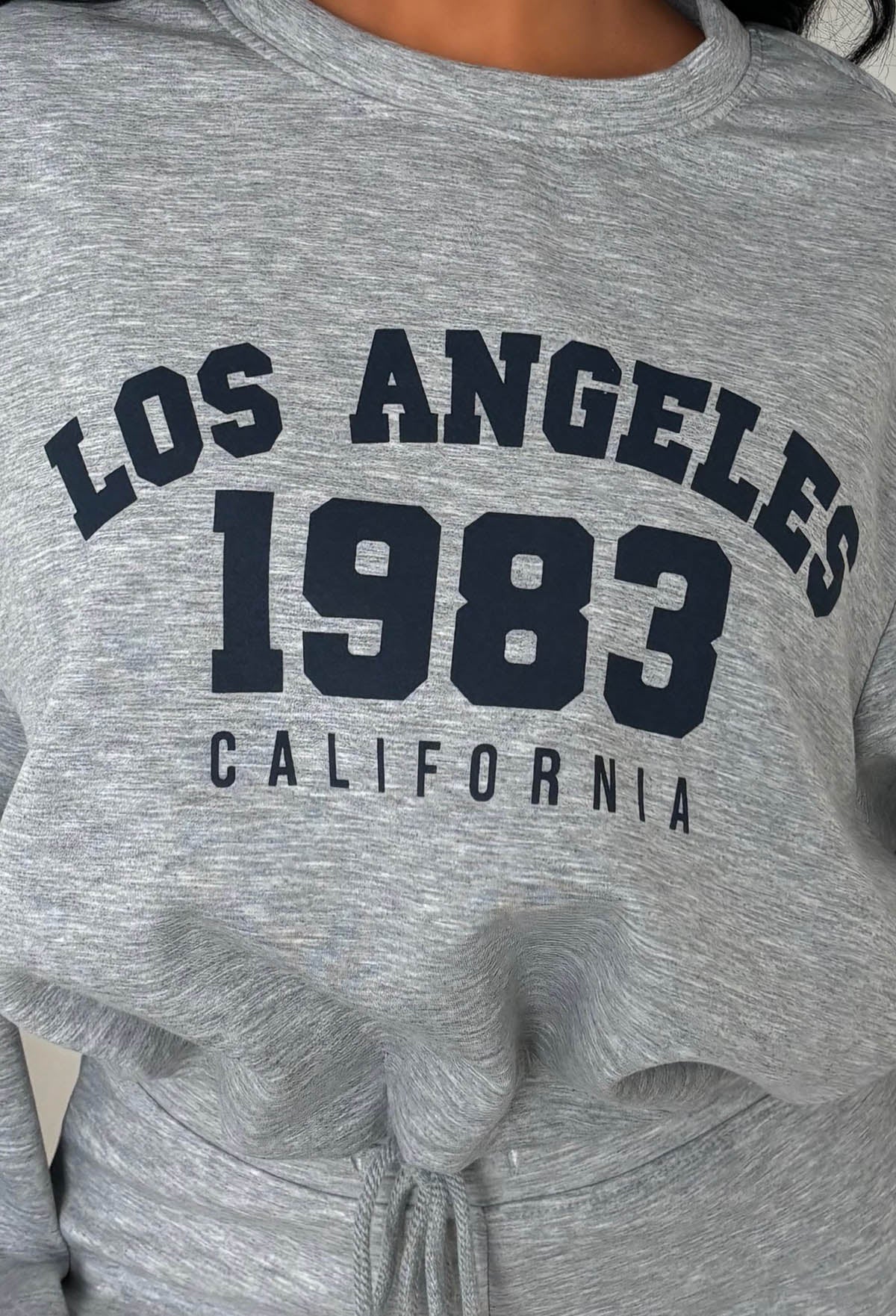 Easy Does It Grey Los Angeles Lounge Co-Ord Set