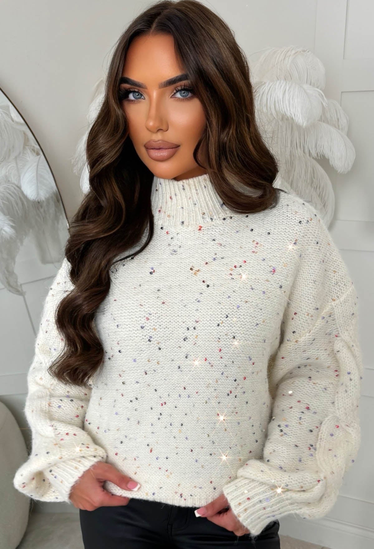 Cream Knitted Jumper