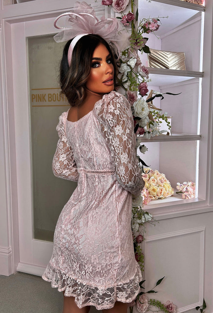 Pink Lace Boutique Farida Pink Lace Maxi Dress Beginning Boutique NZ