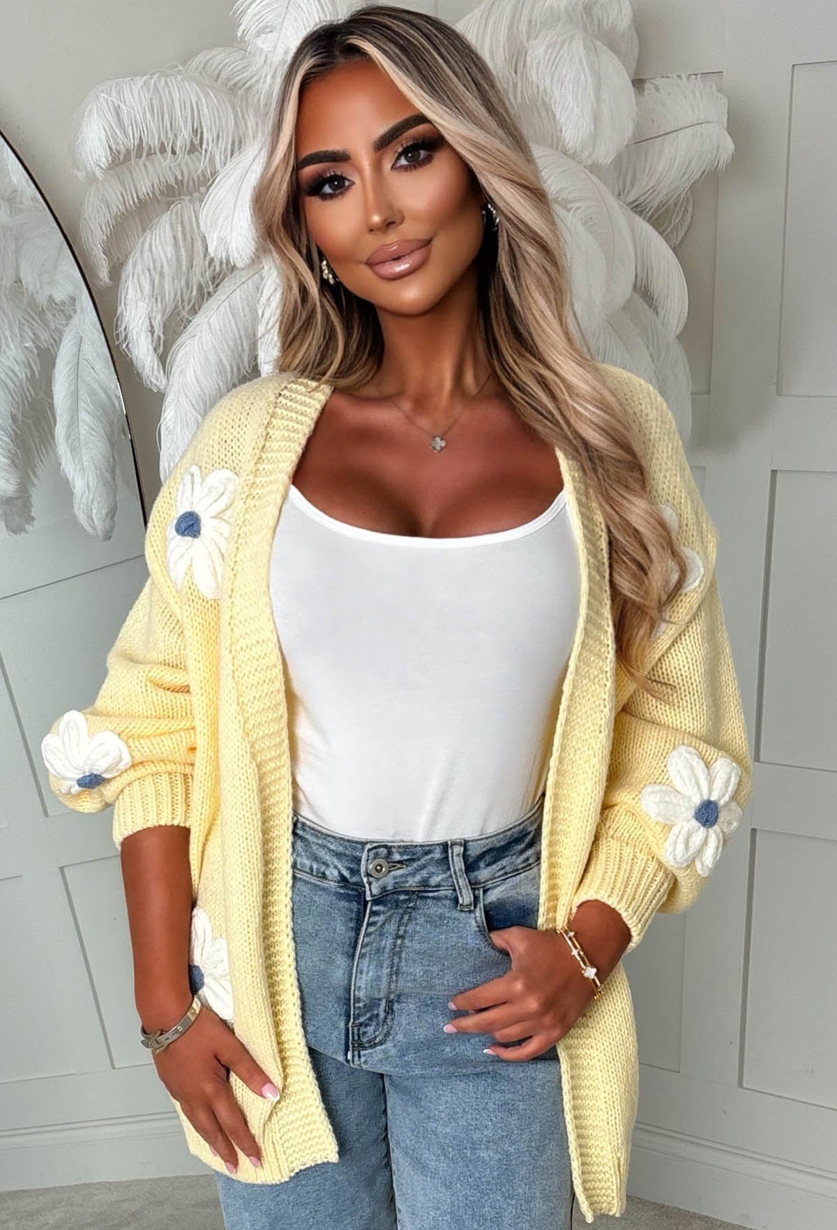 Keep Me Sweet Lemon Flower Cardigan
