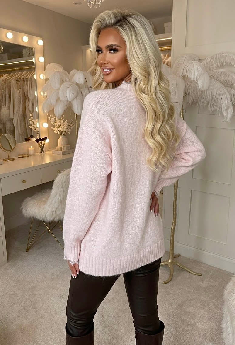 laced-love-pink-v-neck-lace-trim-jumper-2