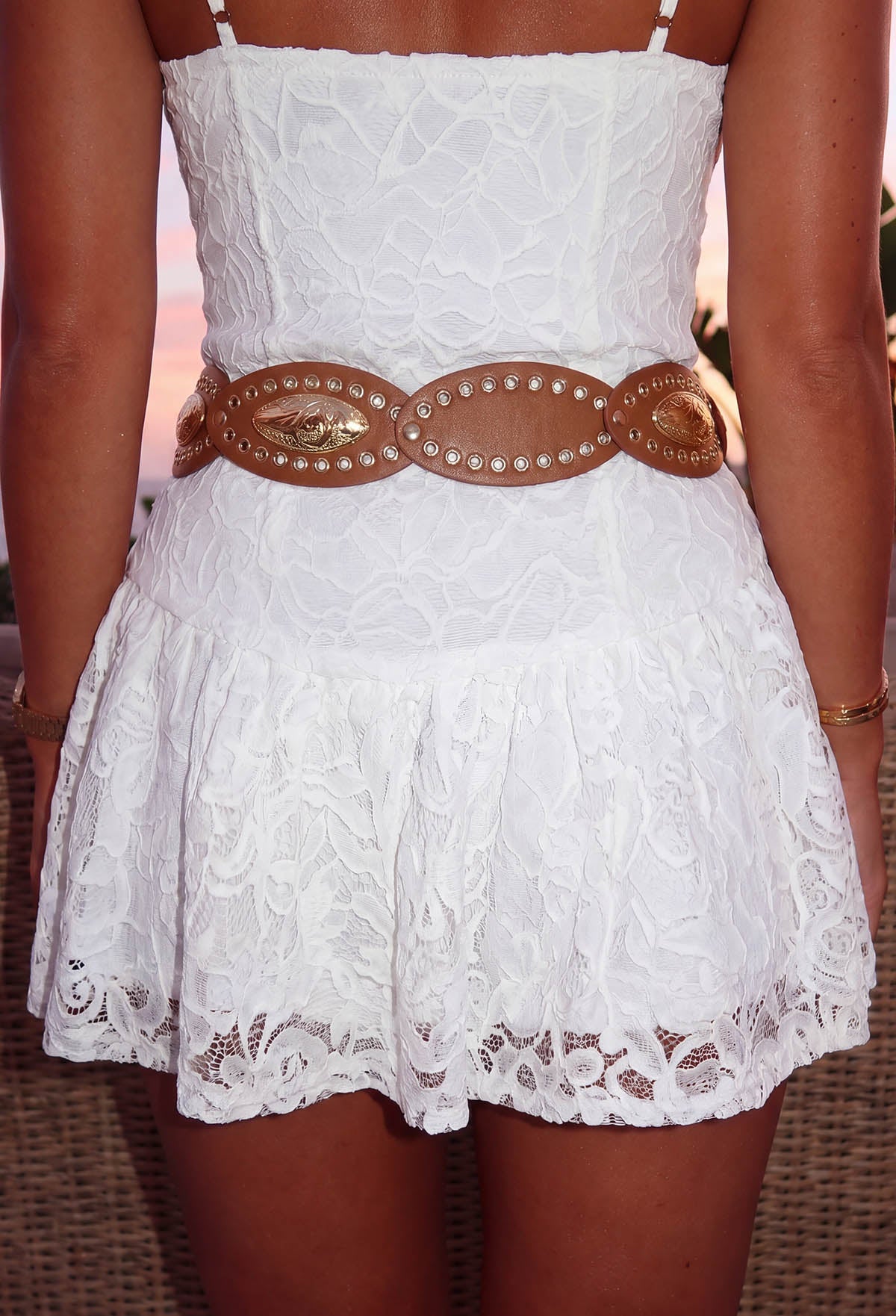 Lasso Tan Western Disc Belt