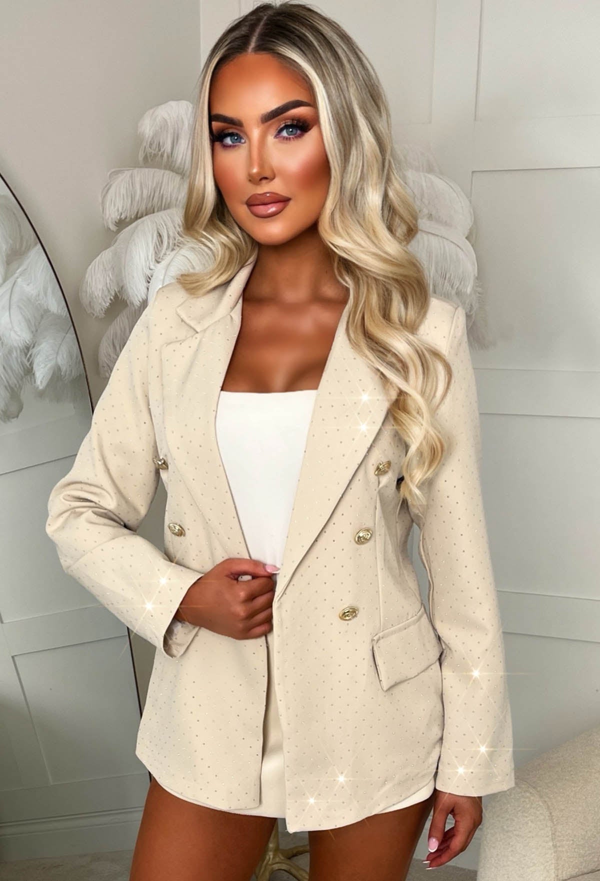 Level Up Cream Hot Fix Blazer