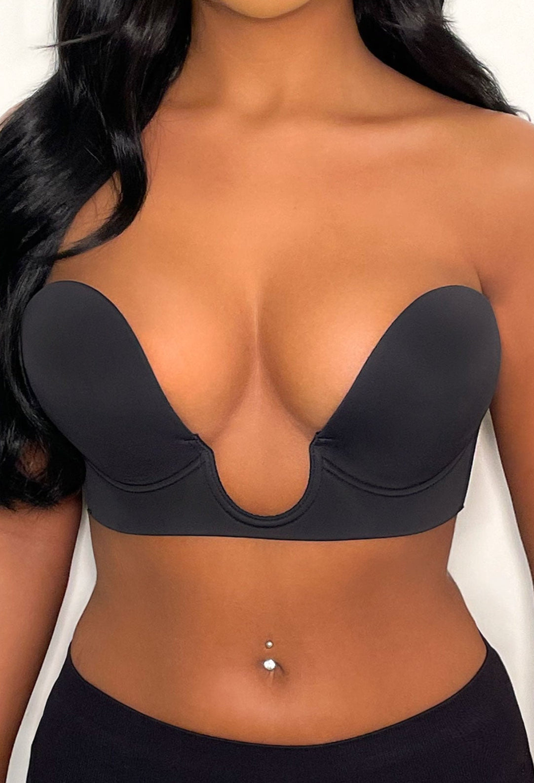 Lifted Black Bust Enhancing Stick On Bra