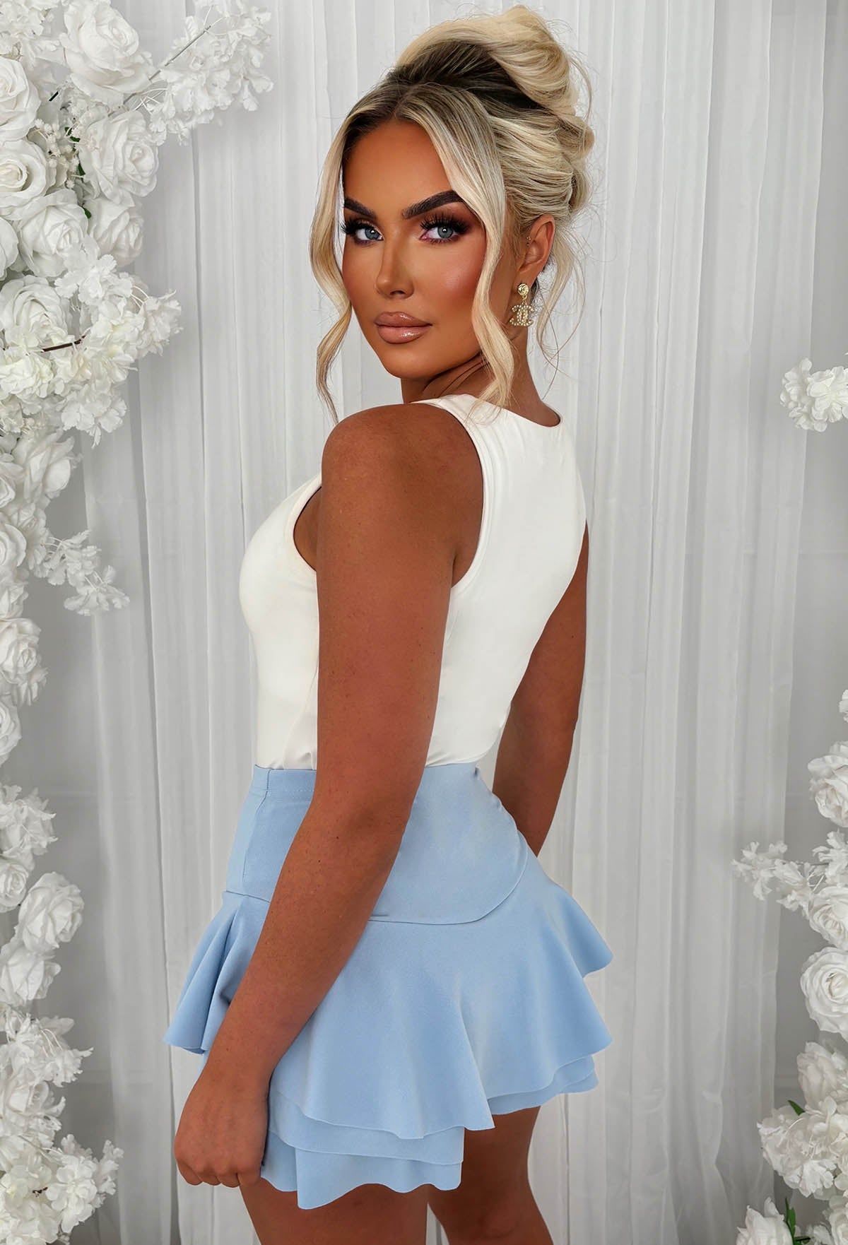 Misbehaving Blue Double Layer Skort