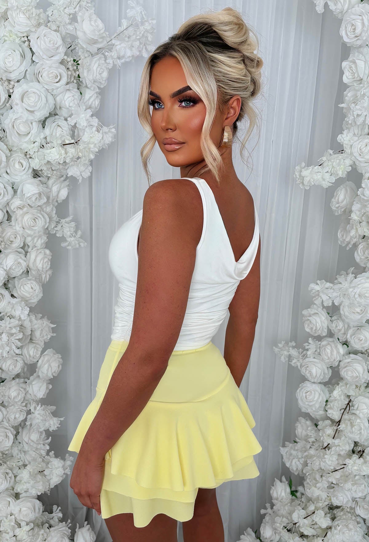 Misbehaving Lemon Double Layer Skort