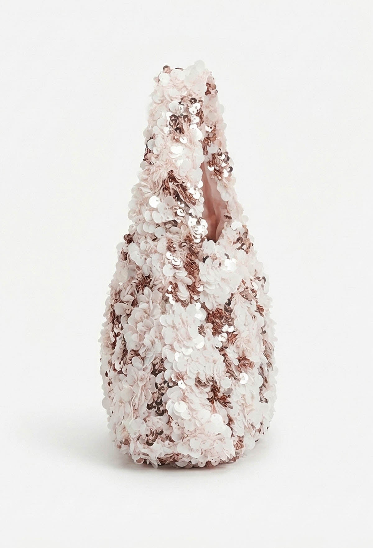 Miss Manor Pink Sequin Top Handle Bag