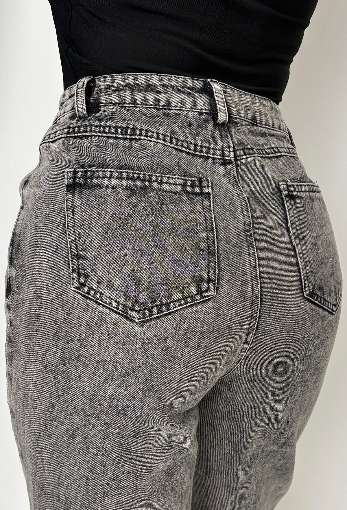 Ripped & Ready Black Ripped Jeans With Diamante Mesh