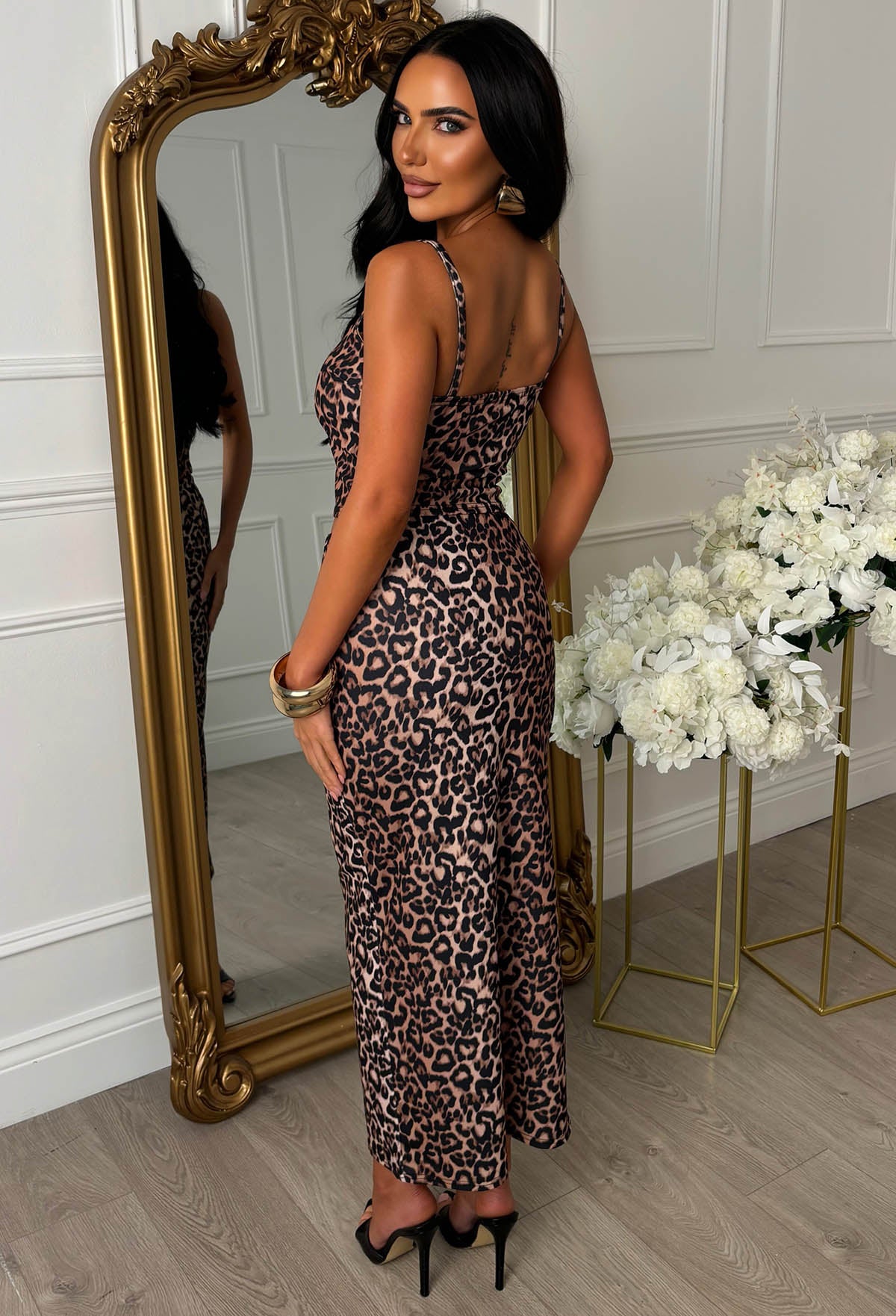 Roaring Beauty Brown Leopard Print Co-Ord Set
