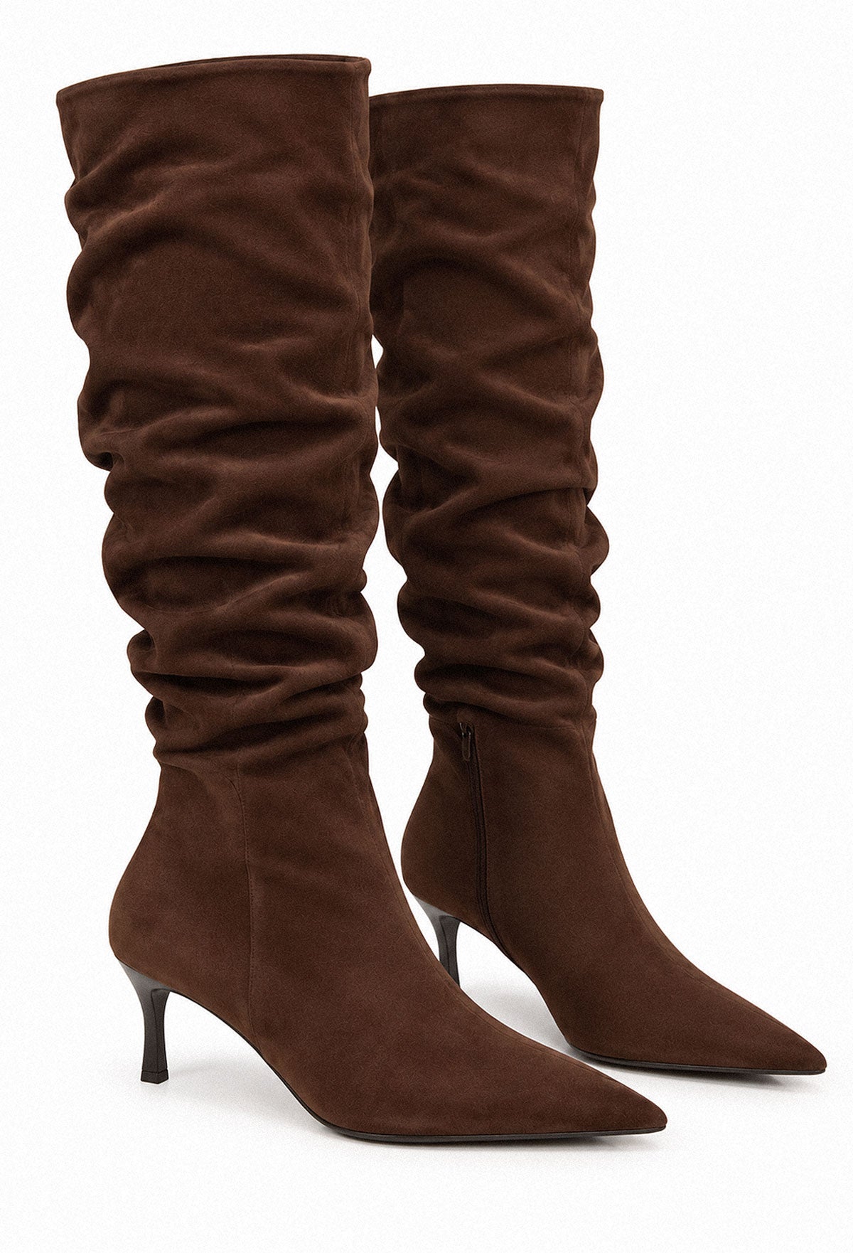 roxy-brown-faux-suede-ruched-heel-boots-2