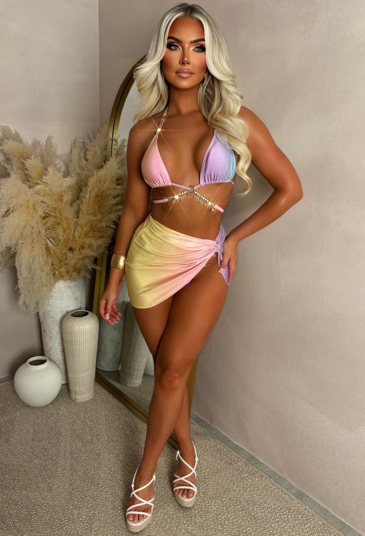 Saltwater Chic Multi Ombre Mini Cover Up