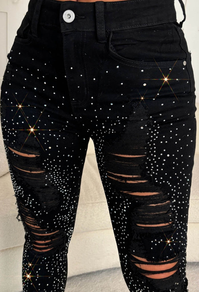 Sparkle Lace Jean main image 1