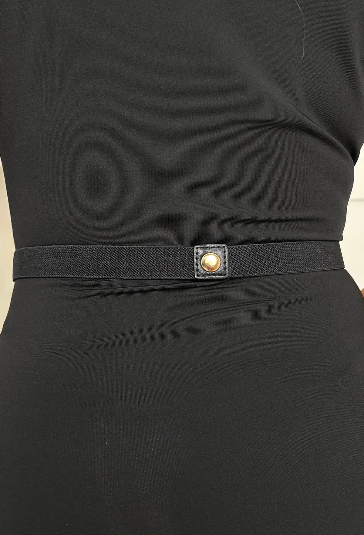 Twilight Bliss Black Gold Detail Elasticated Belt