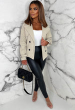 Trenched In Desire Stone Belted Cropped Trench Jacket