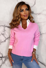 Chic Bloom Pink 2 In 1 Knitted Jumper