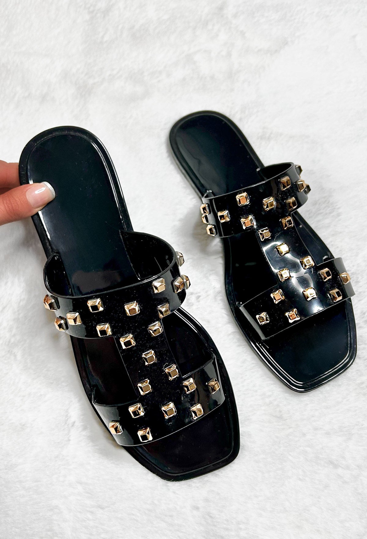 Hot & Trending Gold Stud Embellished Sandals