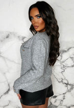 Cool Girl Mood Grey Luxury Soft Knit Button Cardigan
