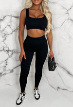 In This Together Black Ultra Soft Ribbed Activewear Set
