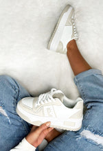 Looking Luxury Beige Contrast Detail Chunky Trainers