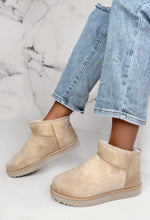 Keeping You Warm Cream Faux Fur Lined Faux Suede Boots