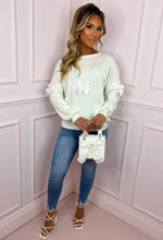 Chic Knot Cream Bow Detail Ultra Soft Jumper
