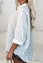 Special Moment Cream Zig Zag Blouse