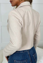 Parisian Vibes Cream Tweed Cropped Blazer