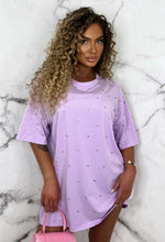 True Diamond Lilac Gem T-Shirt Dress